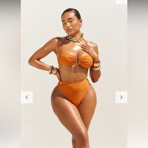 Matte Swim Gianni High Waisted Bikini - Soleil - Small